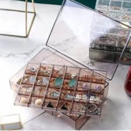 Multi-Layer Portable Jewelry Storage Box - 2 Layer