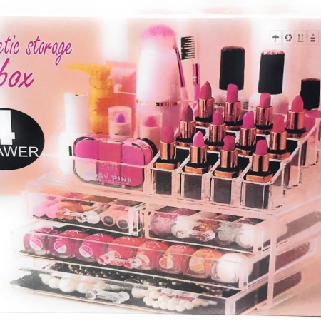 Cosmetic Make Up & Arylic Jewelery Storage Organizer